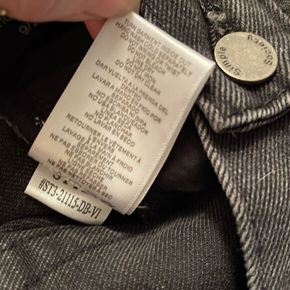 Simple Society distressed super high rise button fly raw hem jeans NEW NWT 9 29 - Picture 14 of 16